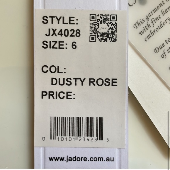 NEW J’Adore JX4028 mystic gown dusty rose - Picture 6 of 7